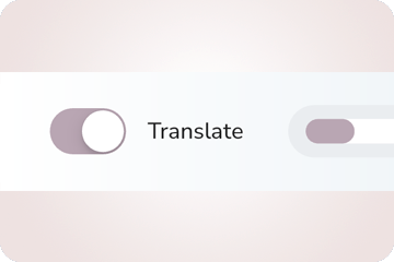 The Translate switch that shows every question in your own language